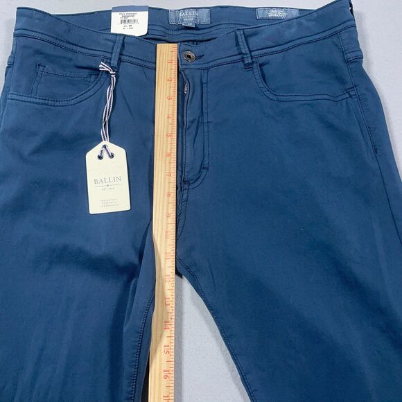 BALLIN Pants Mens Size 36x34 Crescent Modern Fit 5-Pocket Navy Blue NWT‎ - Picture 6 of 14